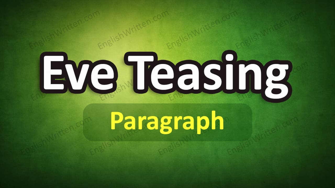 Eve Teasing Paragraph