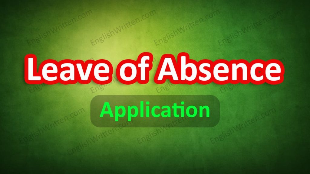 Application for Leave of Absence