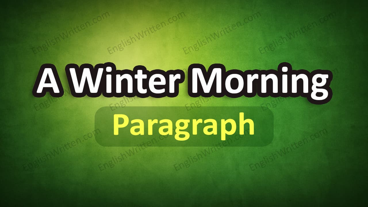 A Winter Morning paragraph