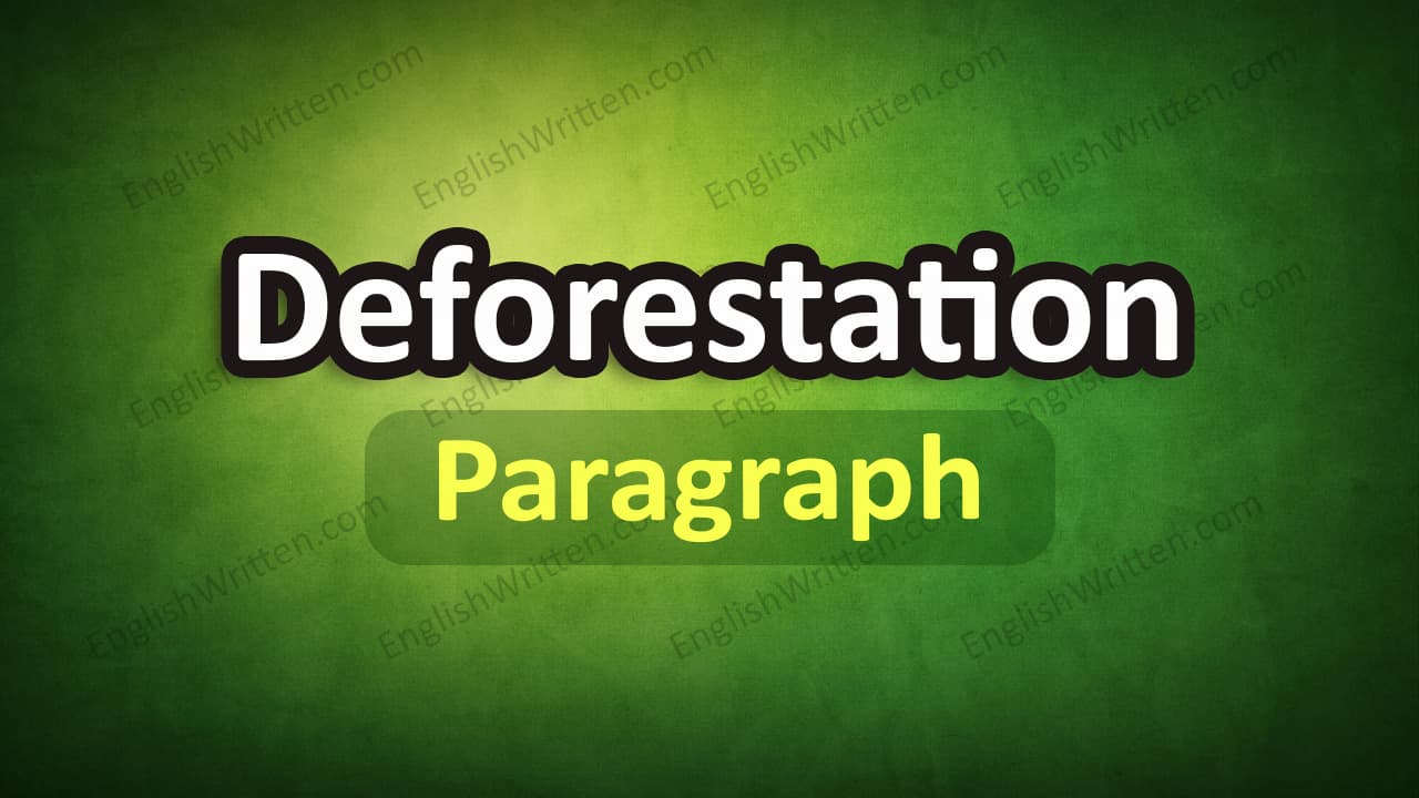 Deforestation paragraph