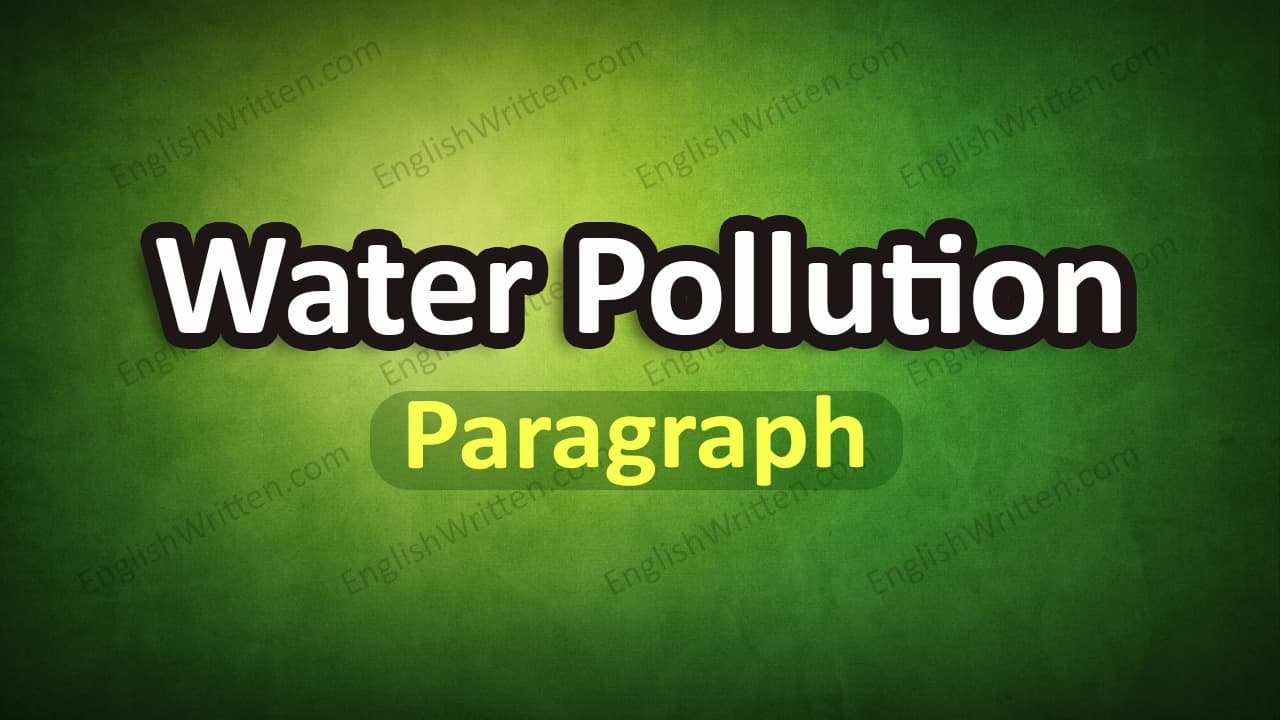 Water Pollution paragraph