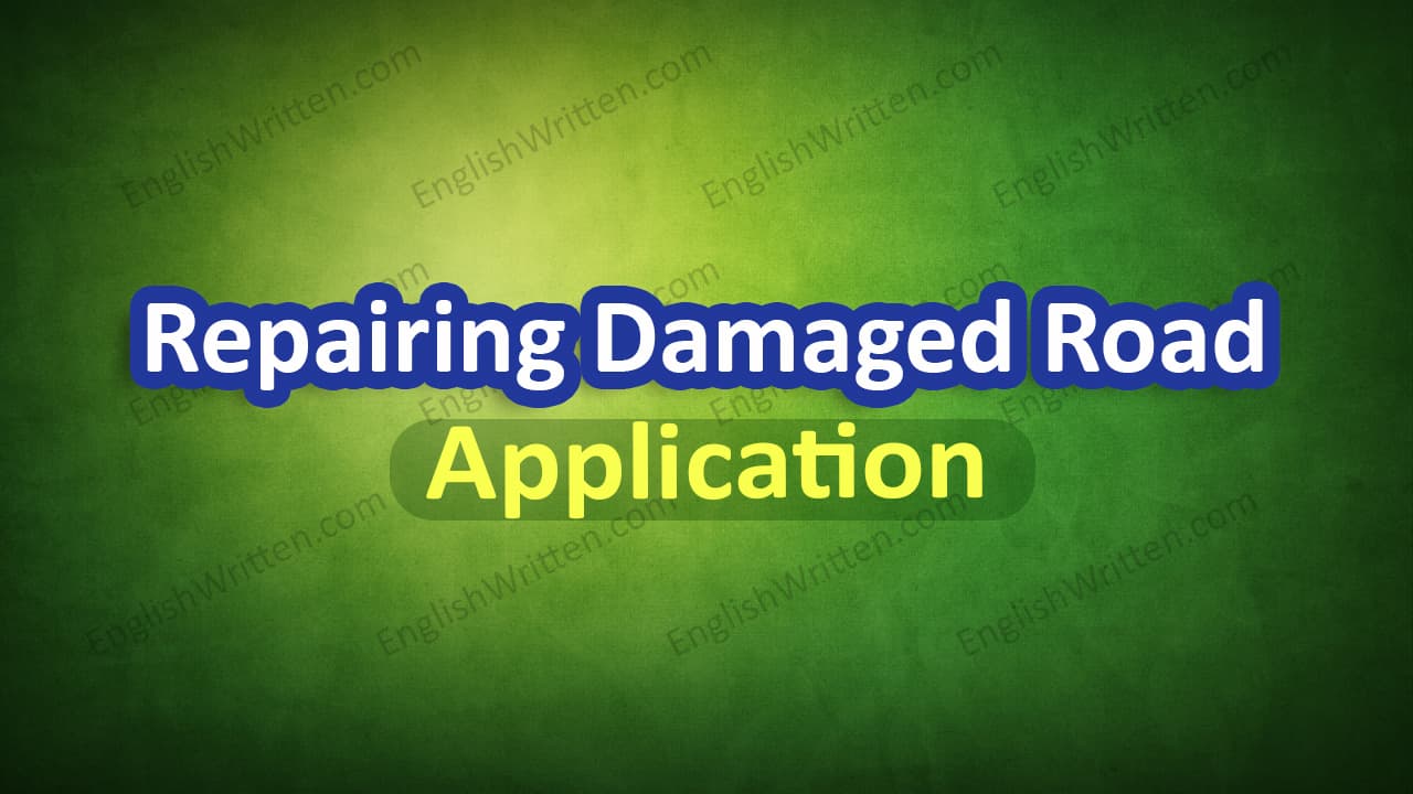 Application for Repairing Damaged Road