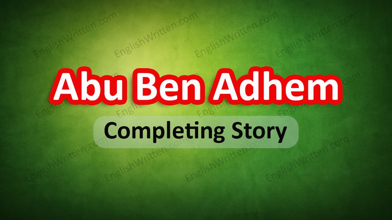 Abou Ben Adhem and the Angel Completing story