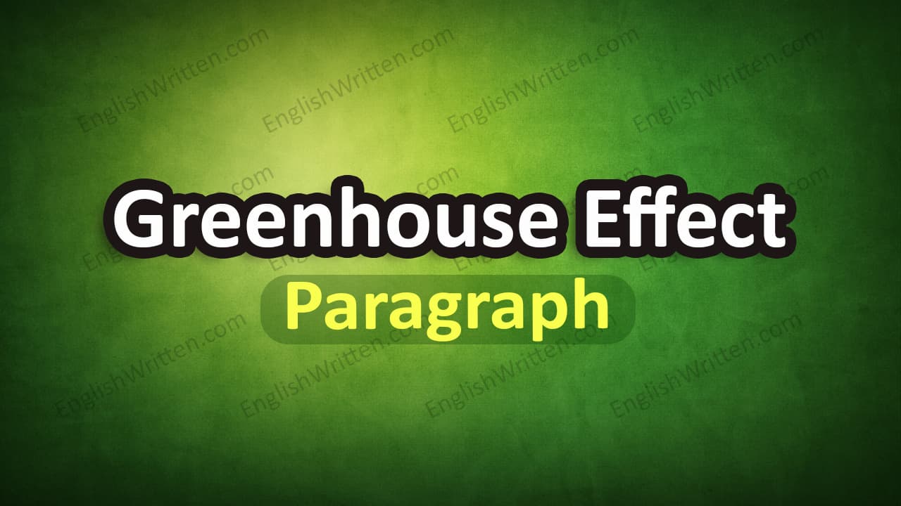 Greenhouse Effect paragraph