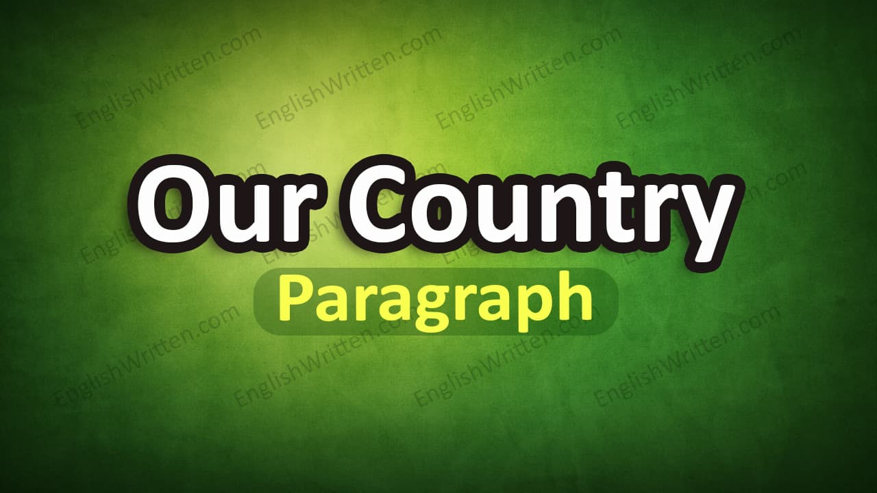 Our Country paragraph